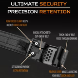 Leather Gun Belt X Series Buckle